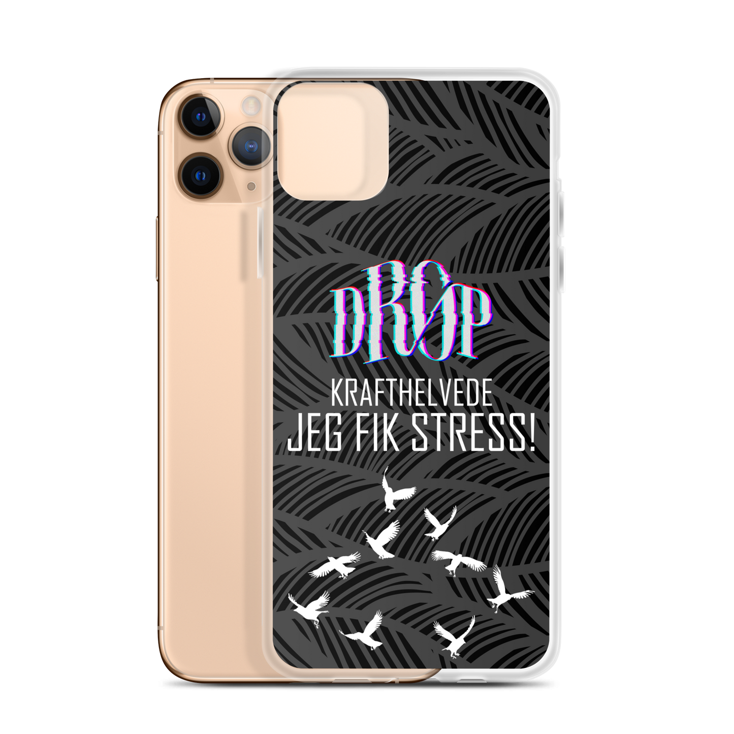 Jeg fik stress iPhone Cover DRØP