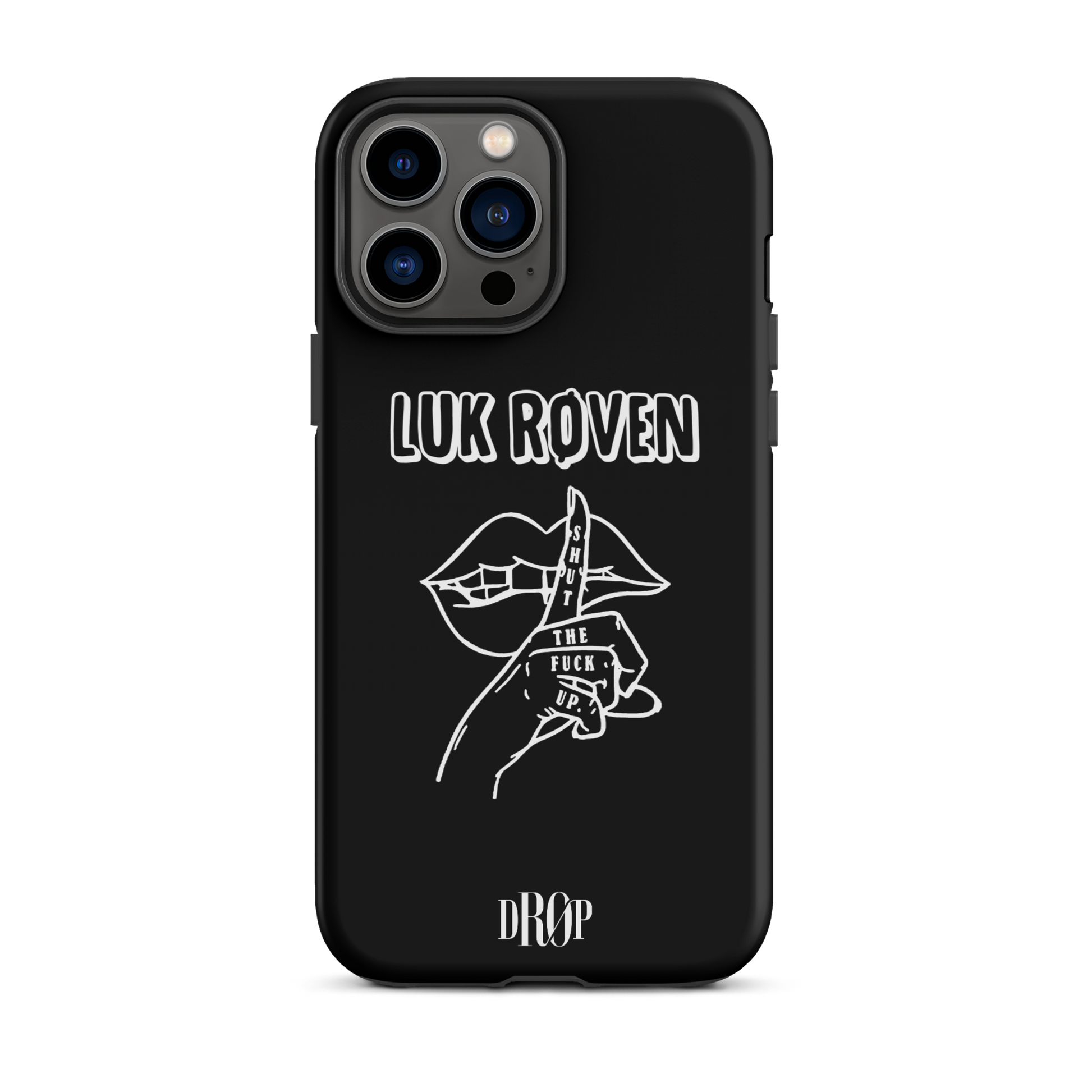 Luk røven iPhone Cover DRØP