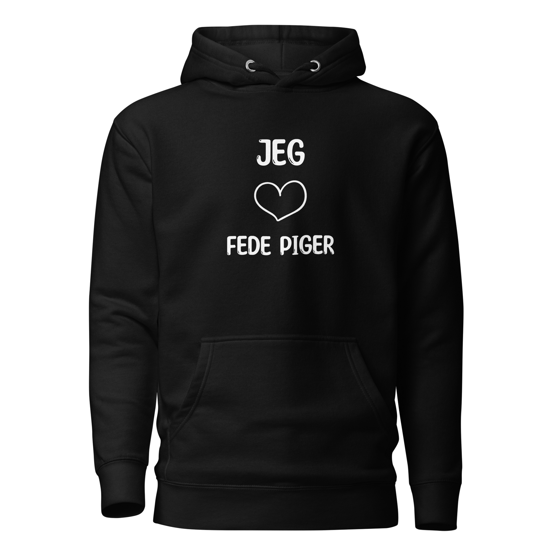 Jeg elsker fede piger Hoodie DRØP